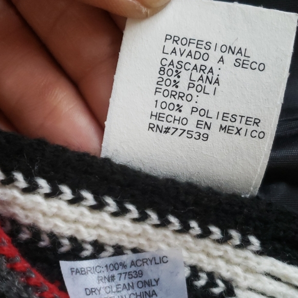 Monroe & Main Blk Jacket  With Scarf Size M - Picture 7 of 8